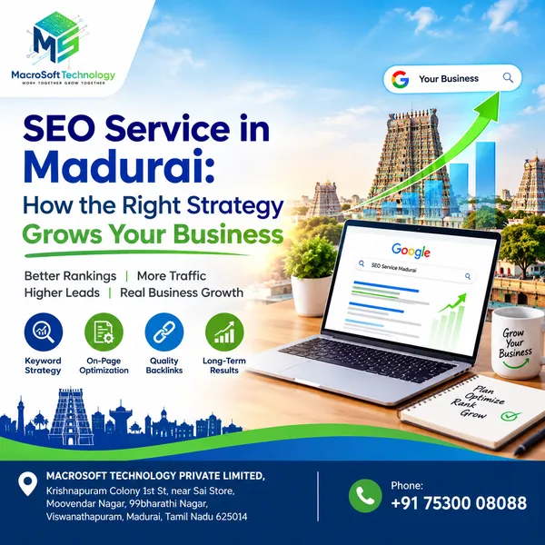 SEO Service in Madurai: How the Right Strategy Grows Your Business