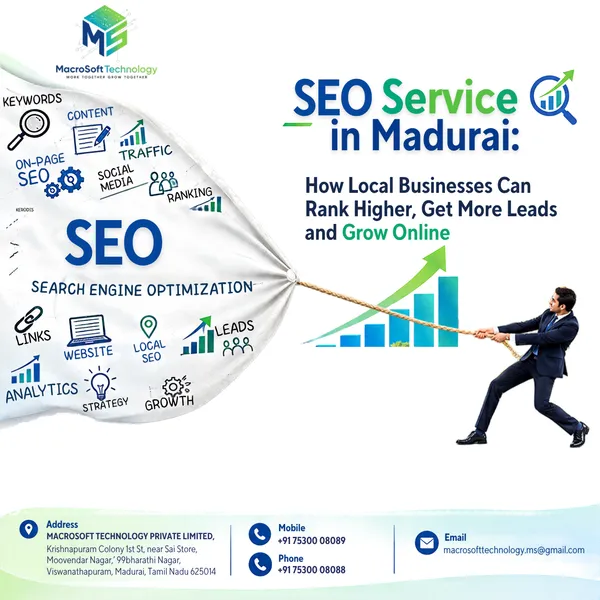 SEO Service in Madurai: How Local Businesses Can Rank Higher, Get More Leads and Grow Online