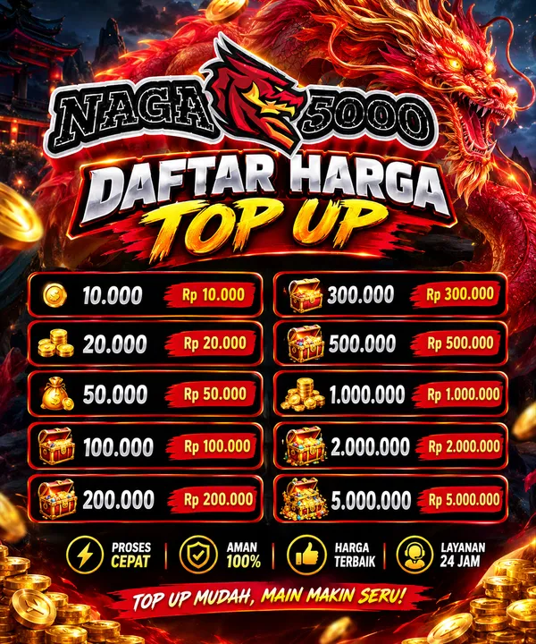 NAGA5000 daftar harga top up