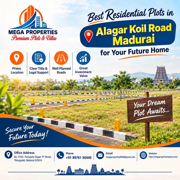 Best Residential Plots in Alagar Koil Road Madurai for Your Future Home