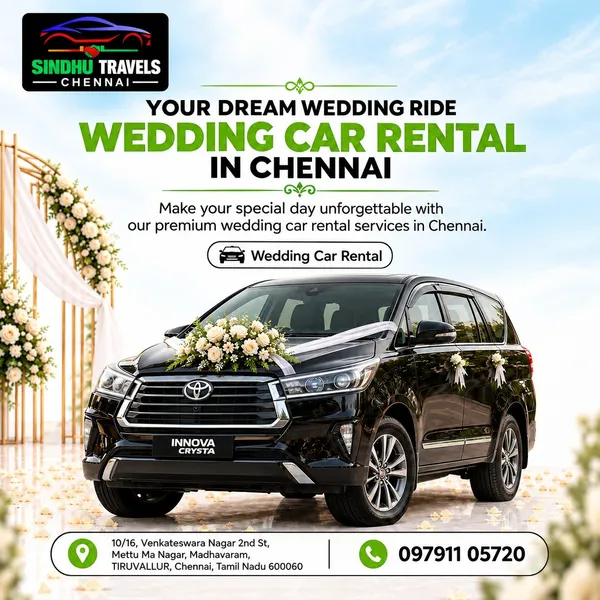 Wedding Car Rental in Chennai: How to Choose the Perfect Ride for Your Big Day
