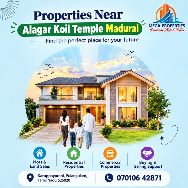 Properties Near Alagar Koil Temple Madurai: Find Your Ideal Property