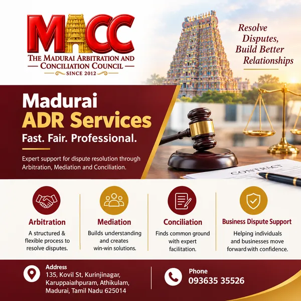 Madurai ADR: A Faster, Fairer Way to Resolve Disputes Without Years in Court