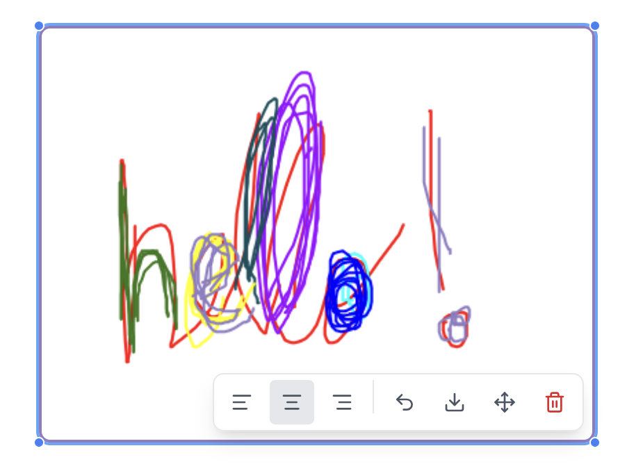 Drawing tool in action